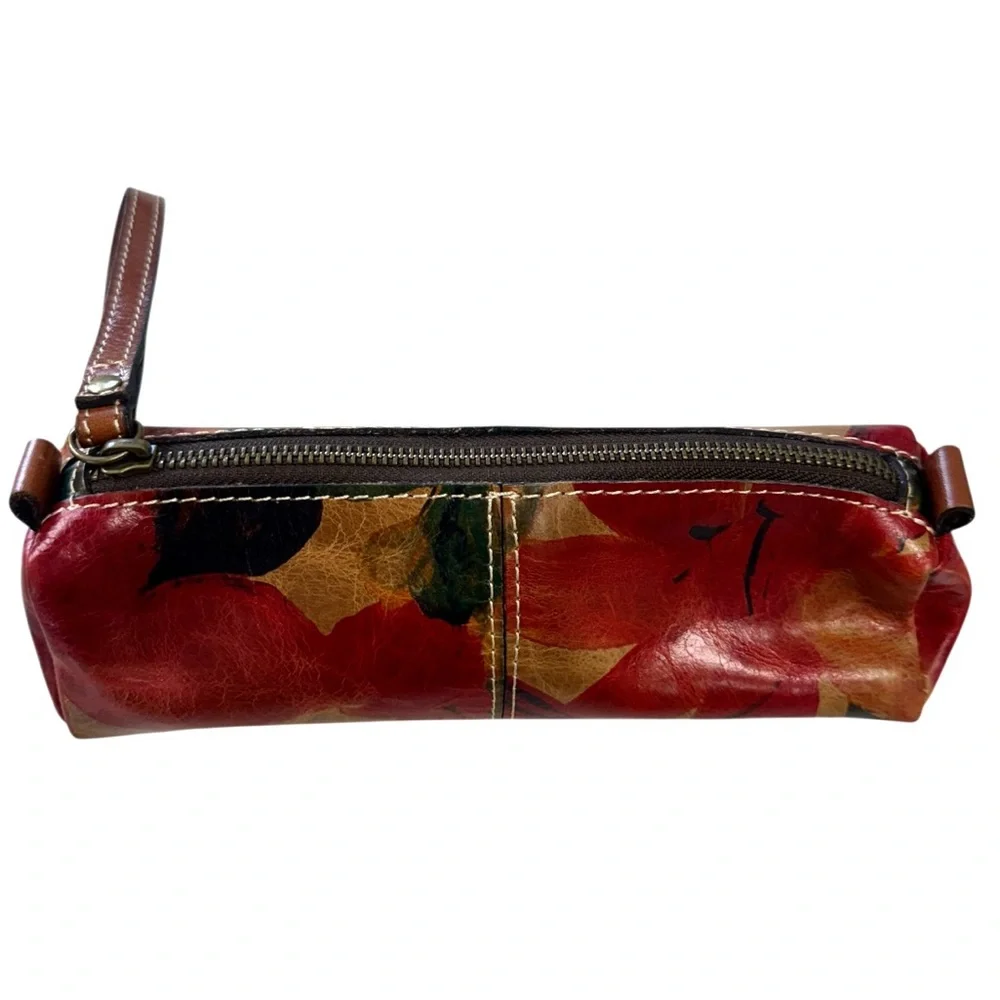 Patricia Nash “Isla” Floral Leather Wristlet